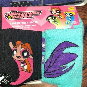 Long  Crew Socks 10 pair. Black and Teal